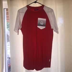 Red and White Pink Dolphin T-Shirt